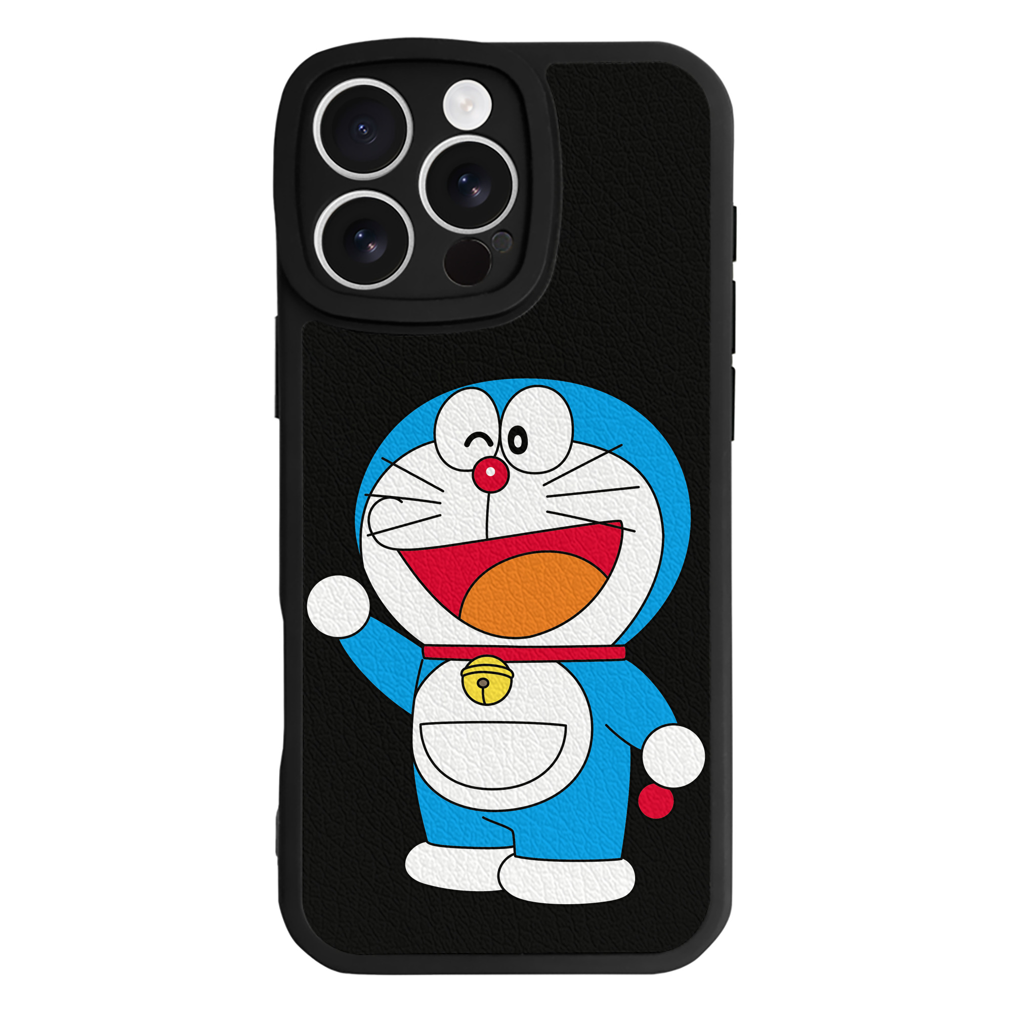 （画像用） ドラえもん Doraemon 【iPhone 16シリーズ対応】シリコンスマホケース（レザー調） 材質：シリコン